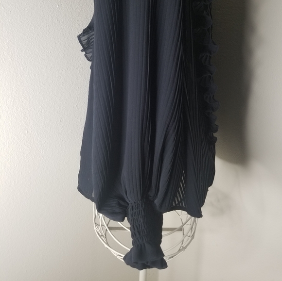 Anthropologie Pleated Ruffle Top NWT - Picture 8 of 12